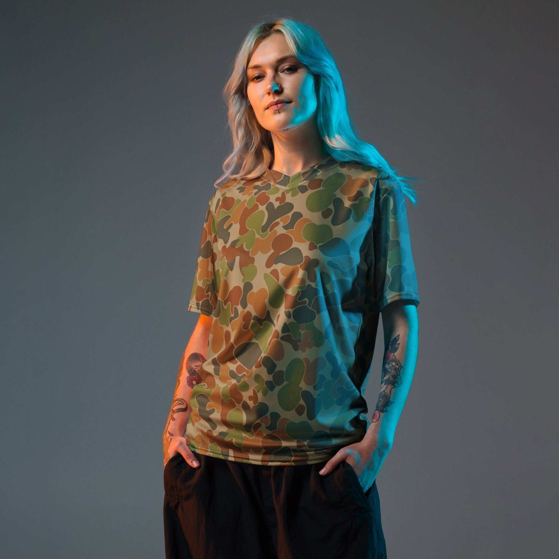 Australian AUSCAM Disruptive Pattern Camouflage Uniform (DPCU) CAMO unisex sports jersey - Sports Jerseys