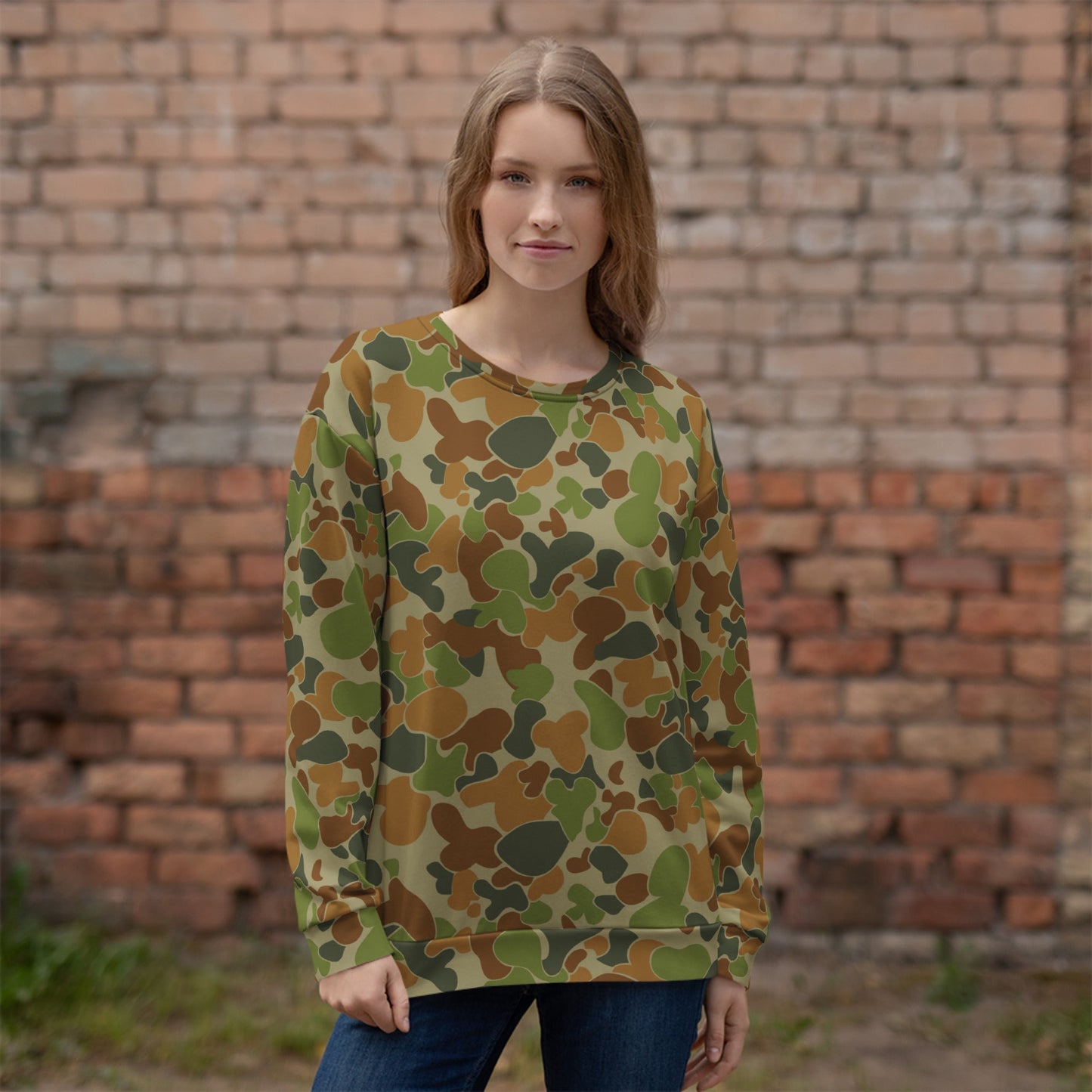 Australian AUSCAM Disruptive Pattern Camouflage Uniform (DPCU) CAMO Unisex Sweatshirt - Sweatshirts