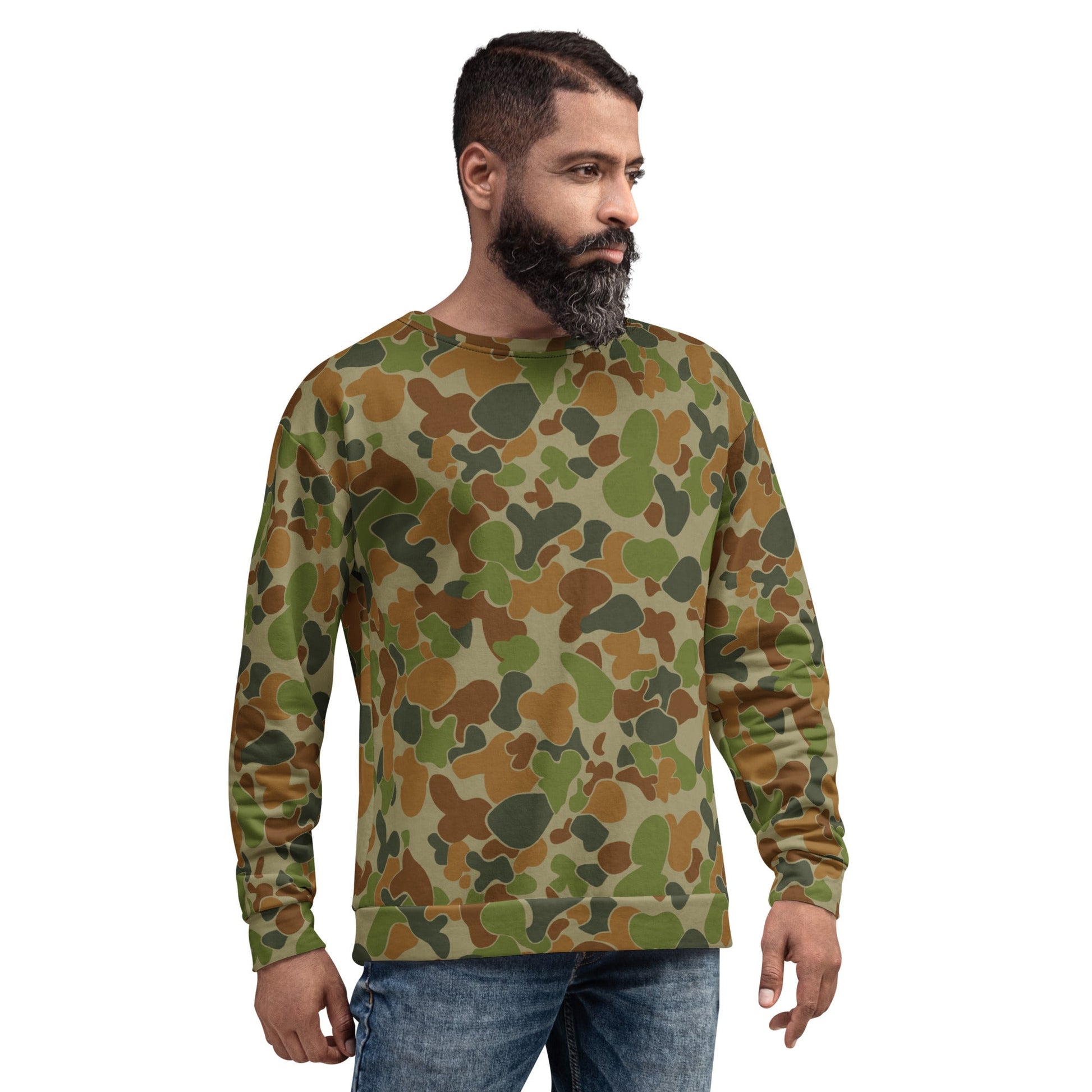 Australian AUSCAM Disruptive Pattern Camouflage Uniform (DPCU) CAMO Unisex Sweatshirt - Sweatshirts