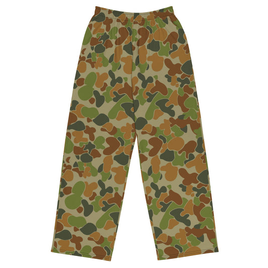 Australian AUSCAM Disruptive Pattern Camouflage Uniform (DPCU) CAMO unisex wide-leg pants - 2XS - Unisex Wide-Leg Pants
