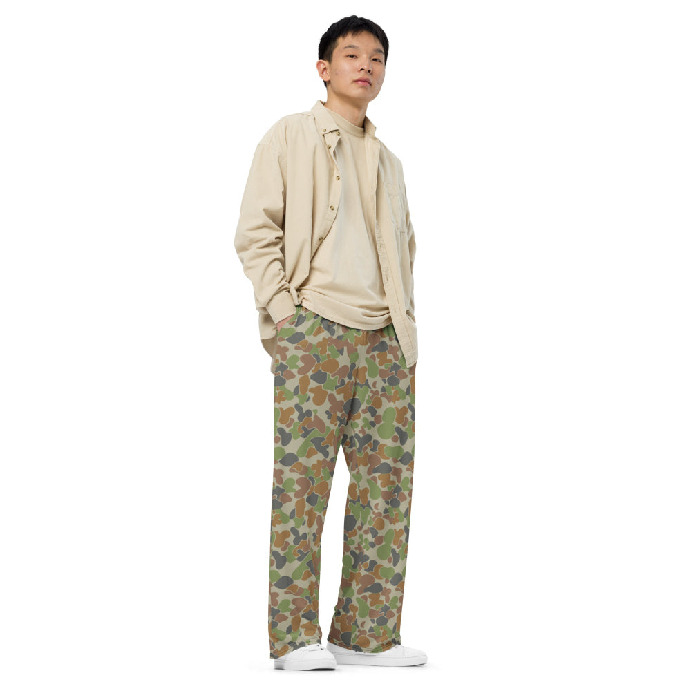 Australian AUSCAM Disruptive Pattern Camouflage Uniform (DPCU) CAMO unisex wide-leg pants - Unisex Wide-Leg Pants