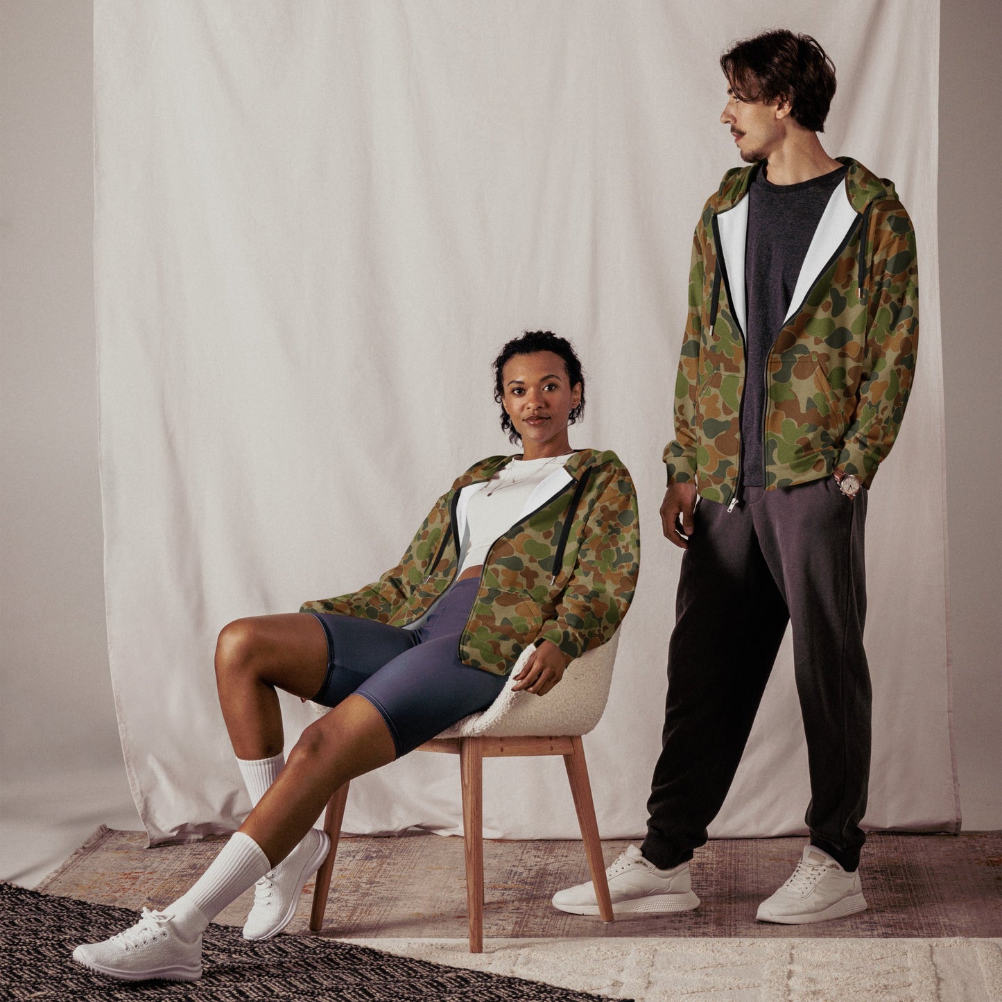 Australian AUSCAM Disruptive Pattern Camouflage Uniform (DPCU) CAMO Unisex Zip Hoodie