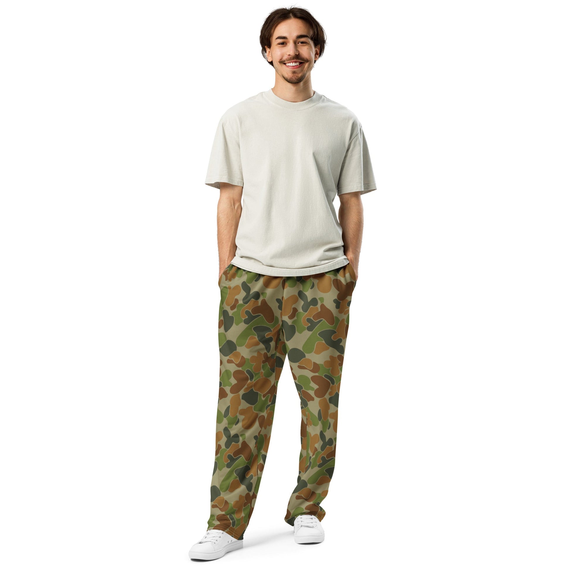 Australian AUSCAM Disruptive Pattern Camouflage Uniform (DPCU) CAMO Unisex Wide-Leg Joggers
