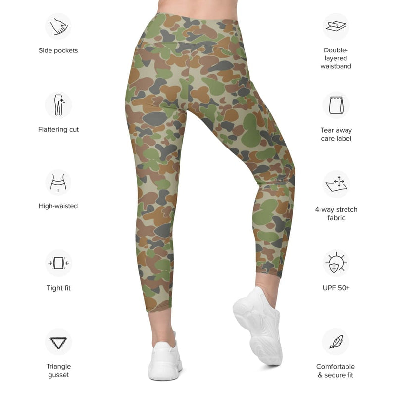 Australian Disruptive Pattern Camouflage Uniform (DPCU) CAMO Women’s Leggings with pockets