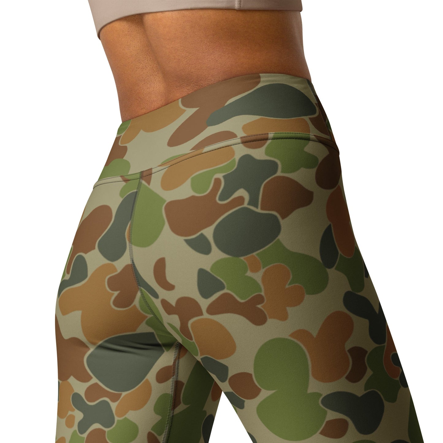 Australian AUSCAM Disruptive Pattern Camouflage Uniform (DPCU) CAMO Yoga Leggings - Womens