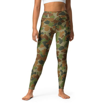 Australian AUSCAM Disruptive Pattern Camouflage Uniform (DPCU) CAMO Yoga Leggings - XS - Womens