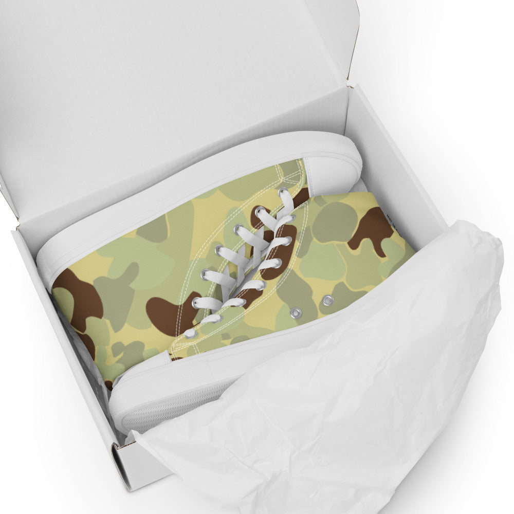 Australian AUSCAM Disruptive Pattern Desert Uniform (DPDU) MK1 CAMO Men’s high top canvas shoes - Mens High Top Canvas Shoes