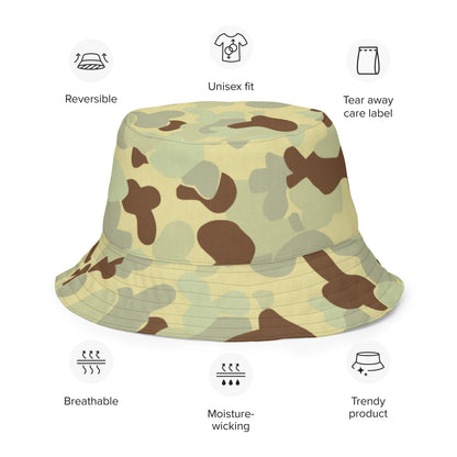 Australian AUSCAM Disruptive Pattern Desert Uniform (DPDU) MK1 CAMO Reversible bucket hat - Bucket Hat