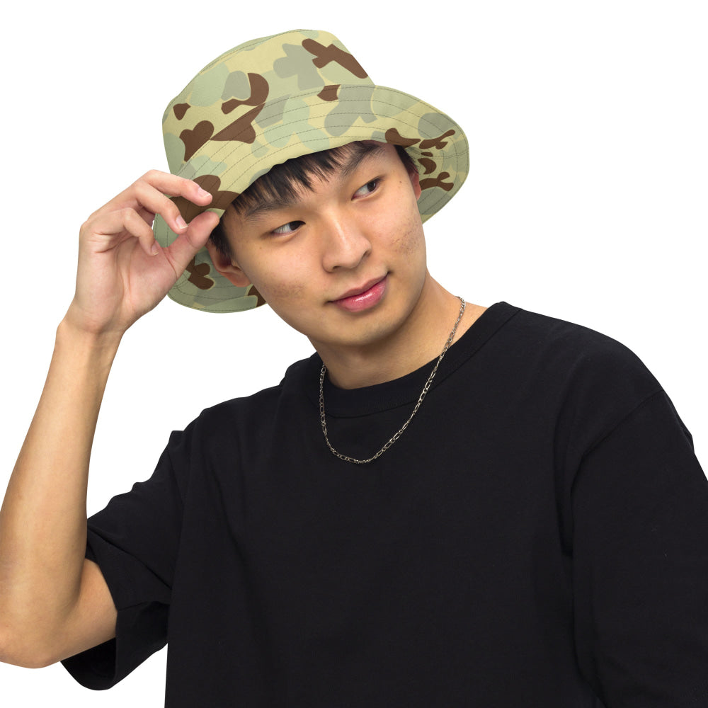 Australian AUSCAM Disruptive Pattern Desert Uniform (DPDU) MK1 CAMO Reversible bucket hat - Bucket Hat