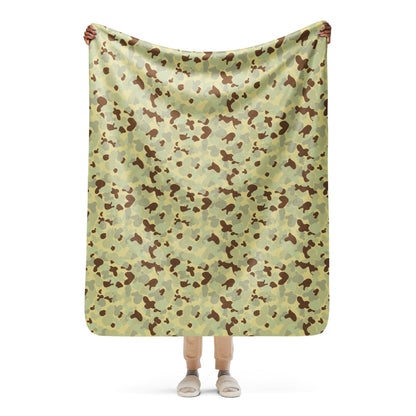 Australian AUSCAM Disruptive Pattern Desert Uniform (DPDU) MK1 CAMO Sherpa blanket - 50″×60″ - Blanket