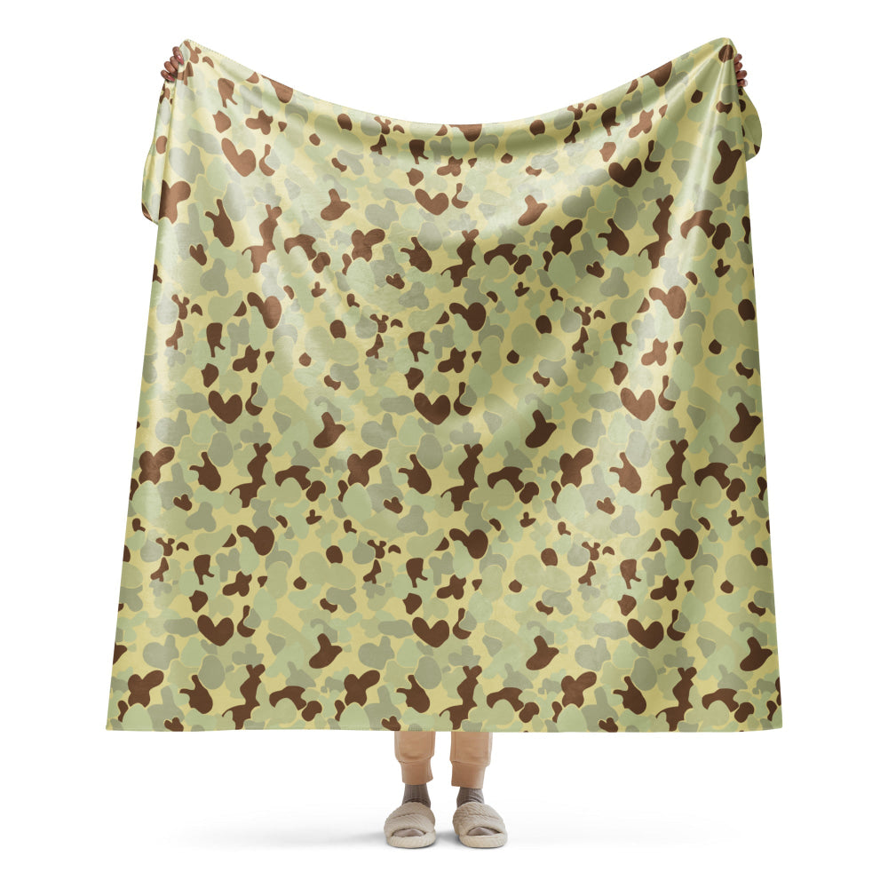 Australian AUSCAM Disruptive Pattern Desert Uniform (DPDU) MK1 CAMO Sherpa blanket - 60″×80″ - Blanket