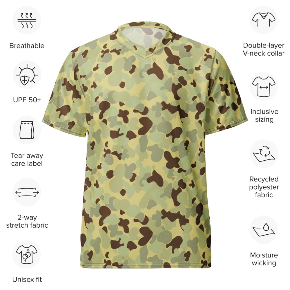 Australian (AUSCAM) Disruptive Pattern Desert Uniform (DPDU) MK1 CAMO unisex sports jersey