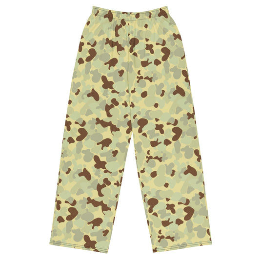 Australian AUSCAM Disruptive Pattern Desert Uniform (DPDU) MK1 CAMO unisex wide-leg pants - 2XS - Unisex Wide-Leg Pants