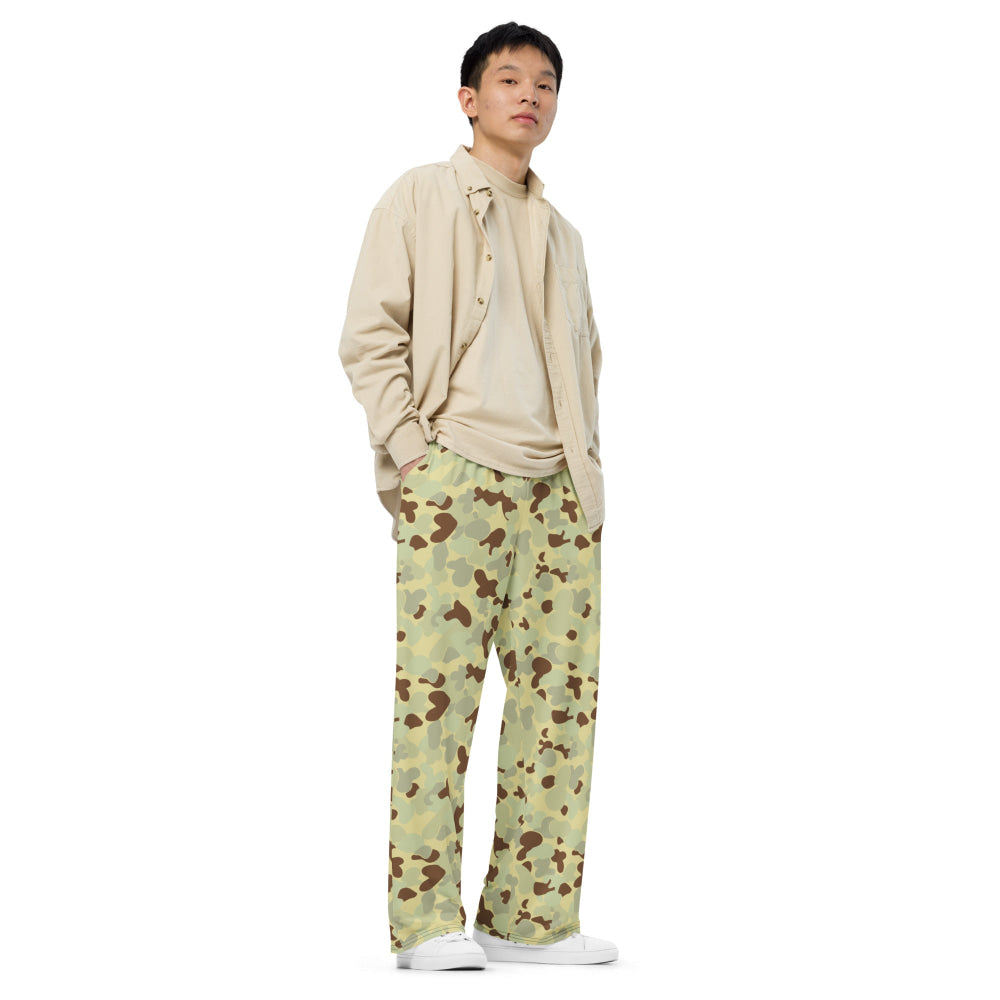 Australian AUSCAM Disruptive Pattern Desert Uniform (DPDU) MK1 CAMO unisex wide-leg pants - Unisex Wide-Leg Pants