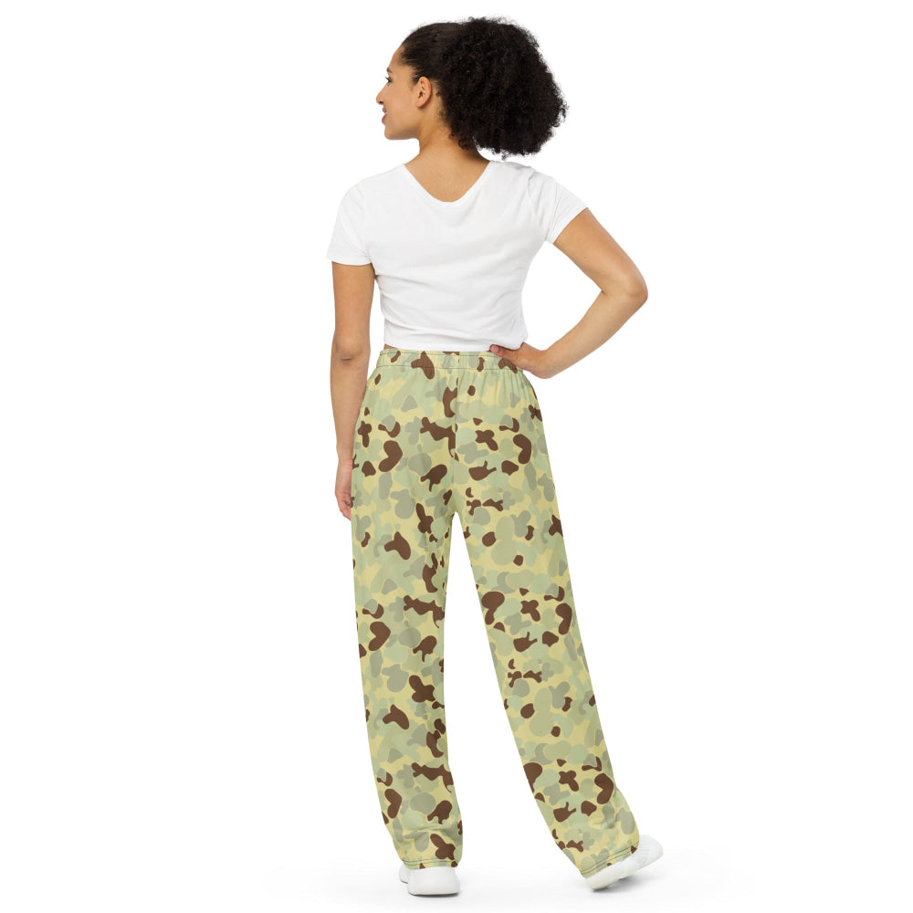 Australian AUSCAM Disruptive Pattern Desert Uniform (DPDU) MK1 CAMO unisex wide-leg pants - Unisex Wide-Leg Pants