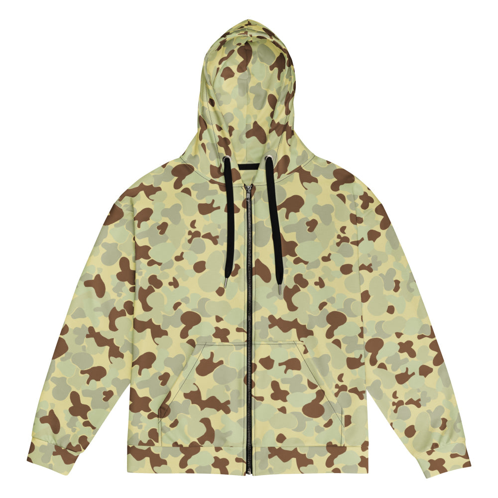 Australian AUSCAM Disruptive Pattern Desert Uniform (DPDU) MK1 CAMO Unisex zip hoodie - 2XS - Zip Hoodie