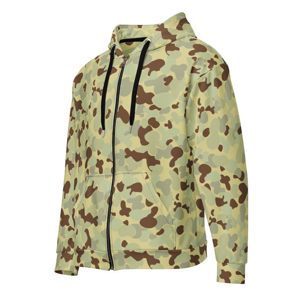 Australian AUSCAM Disruptive Pattern Desert Uniform (DPDU) MK1 CAMO Unisex zip hoodie - Zip Hoodie