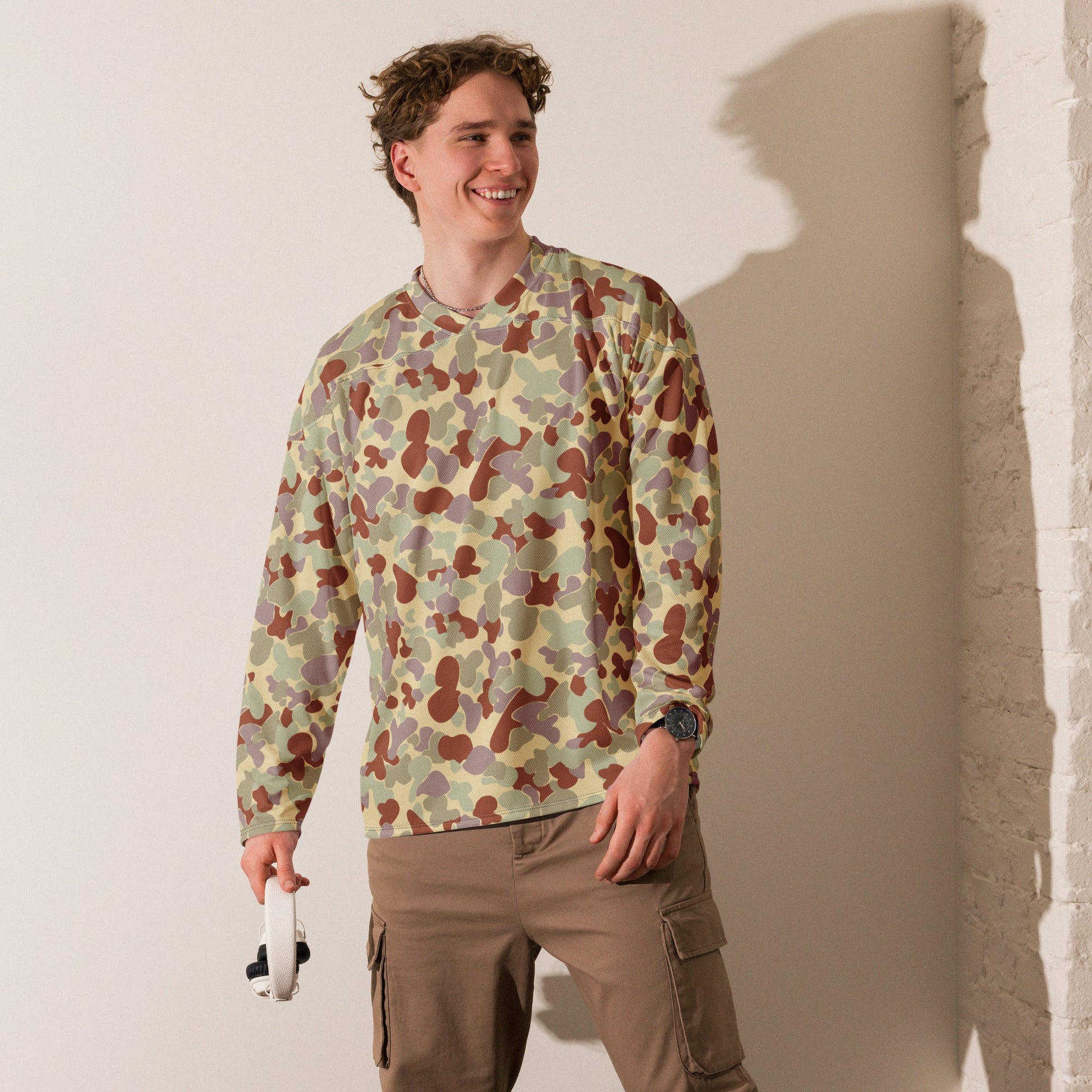 Australian AUSCAM Disruptive Pattern Desert Uniform (DPDU) MK2 CAMO hockey fan jersey - Hockey Jerseys