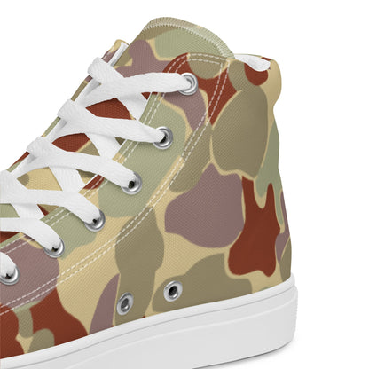 Australian AUSCAM Disruptive Pattern Desert Uniform (DPDU) MK2 CAMO Mens high top canvas shoes - High Top Canvas Shoes