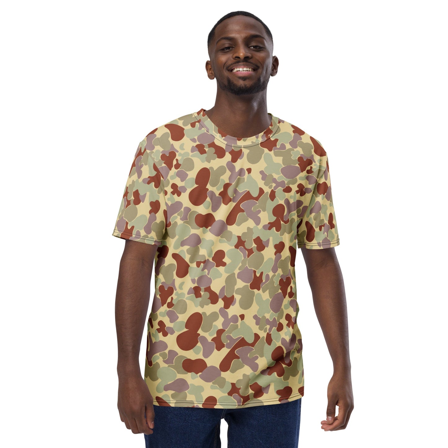 Australian AUSCAM Disruptive Pattern Desert Uniform (DPDU) MK2 CAMO Mens T-shirt - T-Shirts