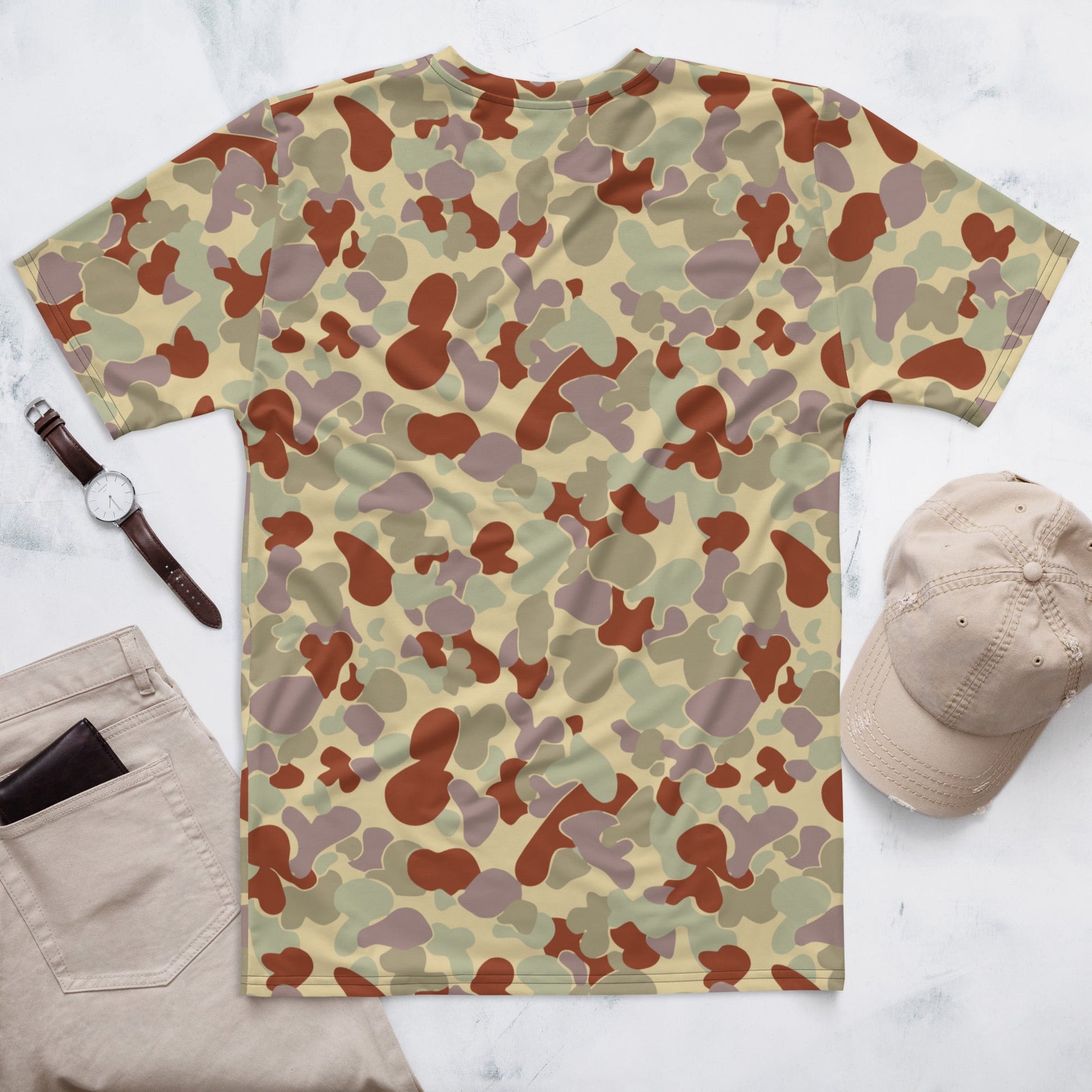 Australian AUSCAM Disruptive Pattern Desert Uniform (DPDU) MK2 CAMO Mens T-shirt - T-Shirts