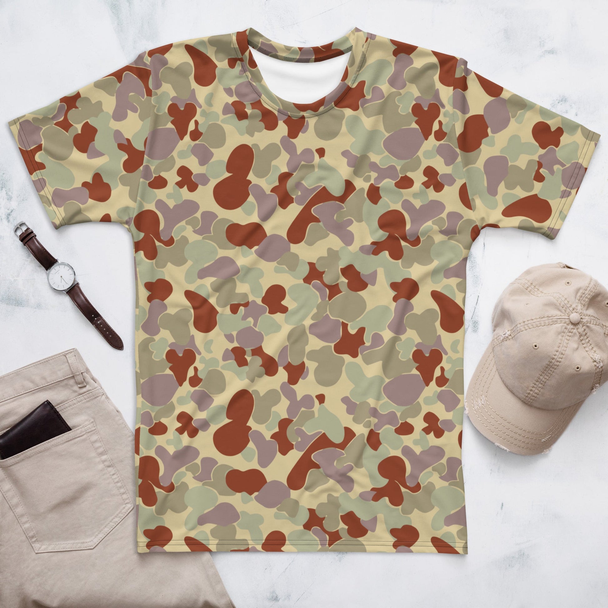 Australian AUSCAM Disruptive Pattern Desert Uniform (DPDU) MK2 CAMO Mens T-shirt - XS - T-Shirts