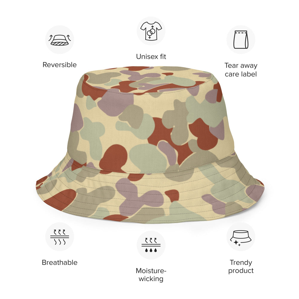 Australian AUSCAM Disruptive Pattern Desert Uniform (DPDU) MK2 CAMO Reversible bucket hat - Bucket Hat