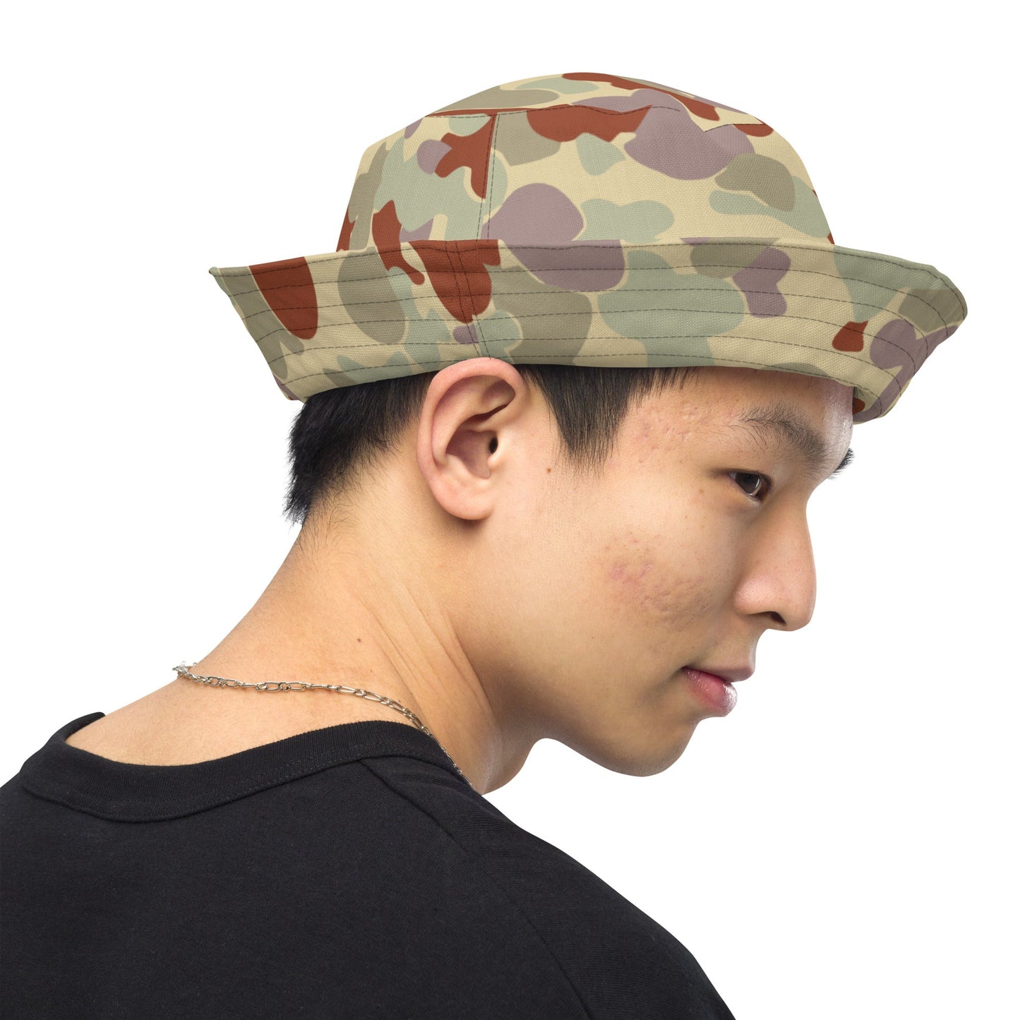 Australian AUSCAM Disruptive Pattern Desert Uniform (DPDU) MK2 CAMO Reversible bucket hat - Bucket Hats