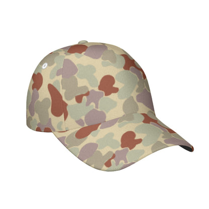Australian AUSCAM Disruptive Pattern Desert Uniform (DPDU) MK2 CAMO Snapback Ball Cap - U / White