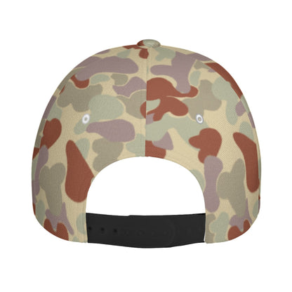 Australian AUSCAM Disruptive Pattern Desert Uniform (DPDU) MK2 CAMO Snapback Ball Cap - U / White