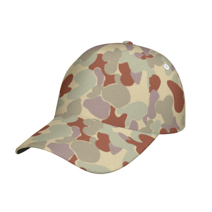 Australian AUSCAM Disruptive Pattern Desert Uniform (DPDU) MK2 CAMO Snapback Ball Cap - U / White