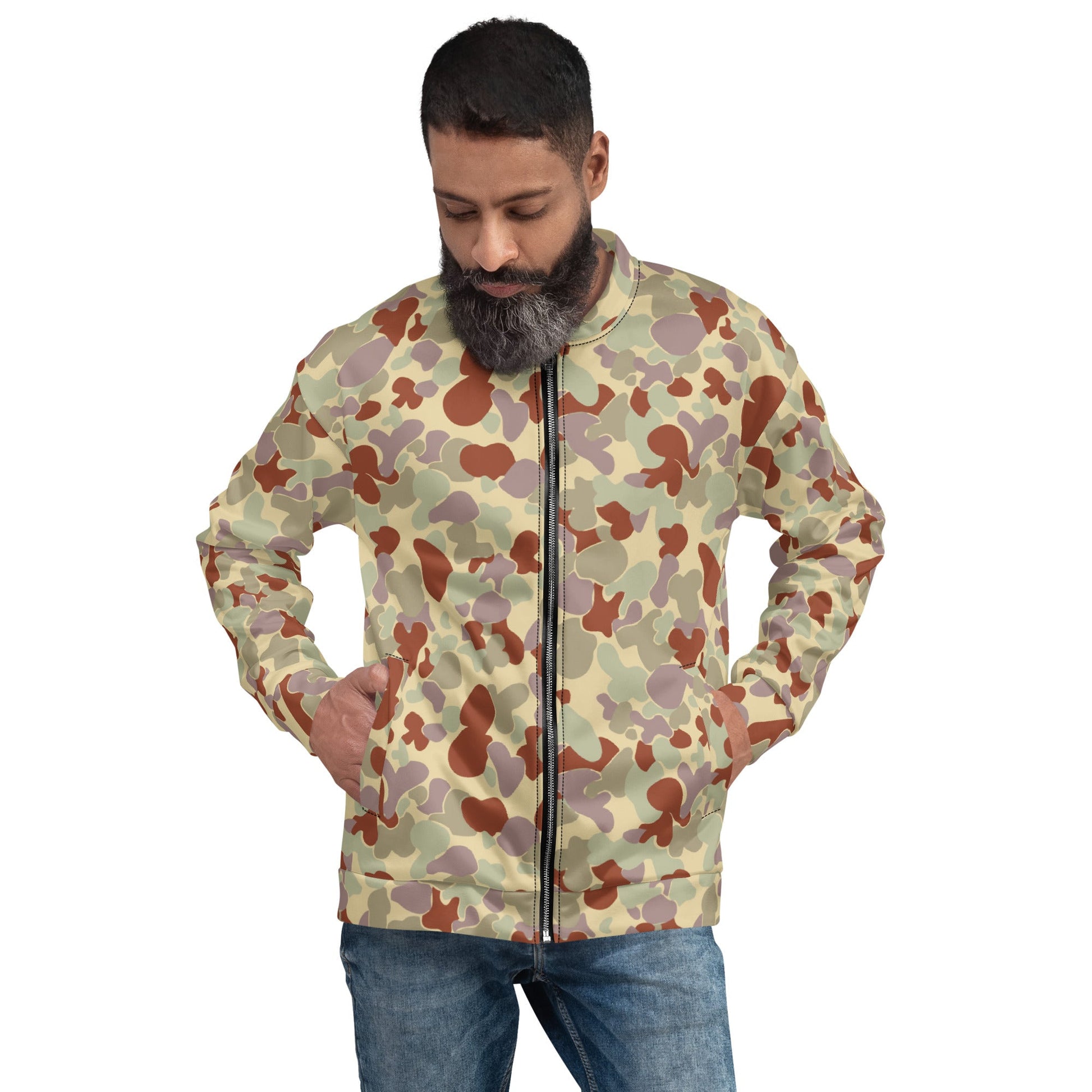 Australian AUSCAM Disruptive Pattern Desert Uniform (DPDU) MK2 CAMO Unisex Bomber Jacket - Jackets