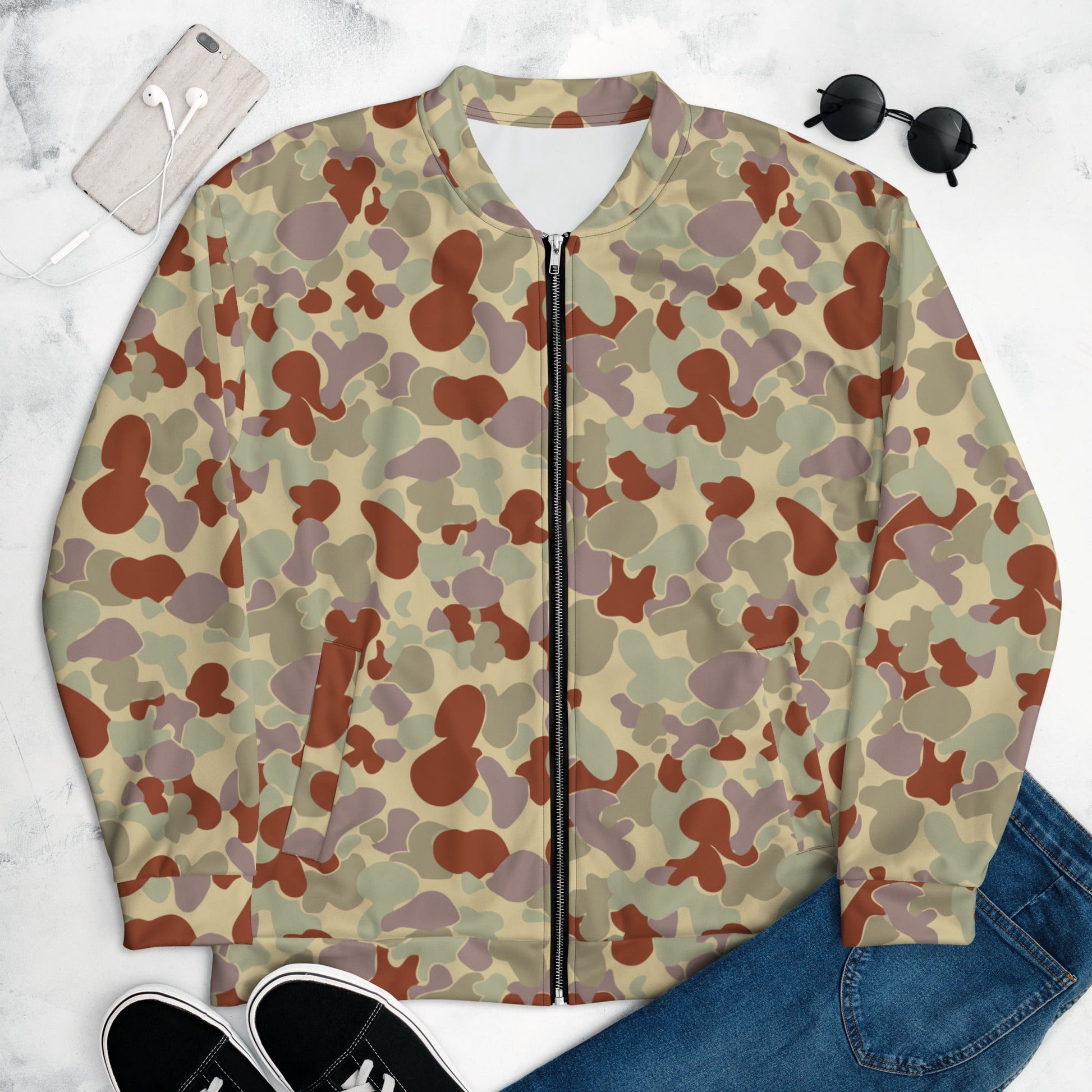 Australian AUSCAM Disruptive Pattern Desert Uniform (DPDU) MK2 CAMO Unisex Bomber Jacket - XS - Jackets
