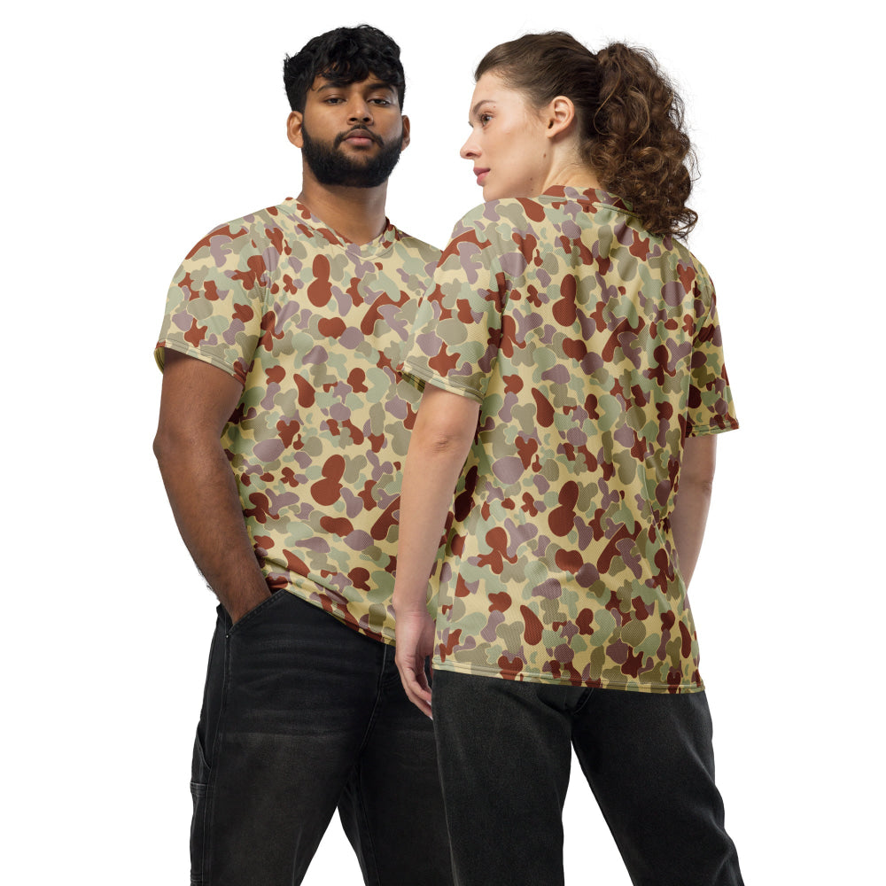 Australian AUSCAM Disruptive Pattern Desert Uniform (DPDU) MK2 CAMO unisex sports jersey - 2XS - Unisex Sports Jersey