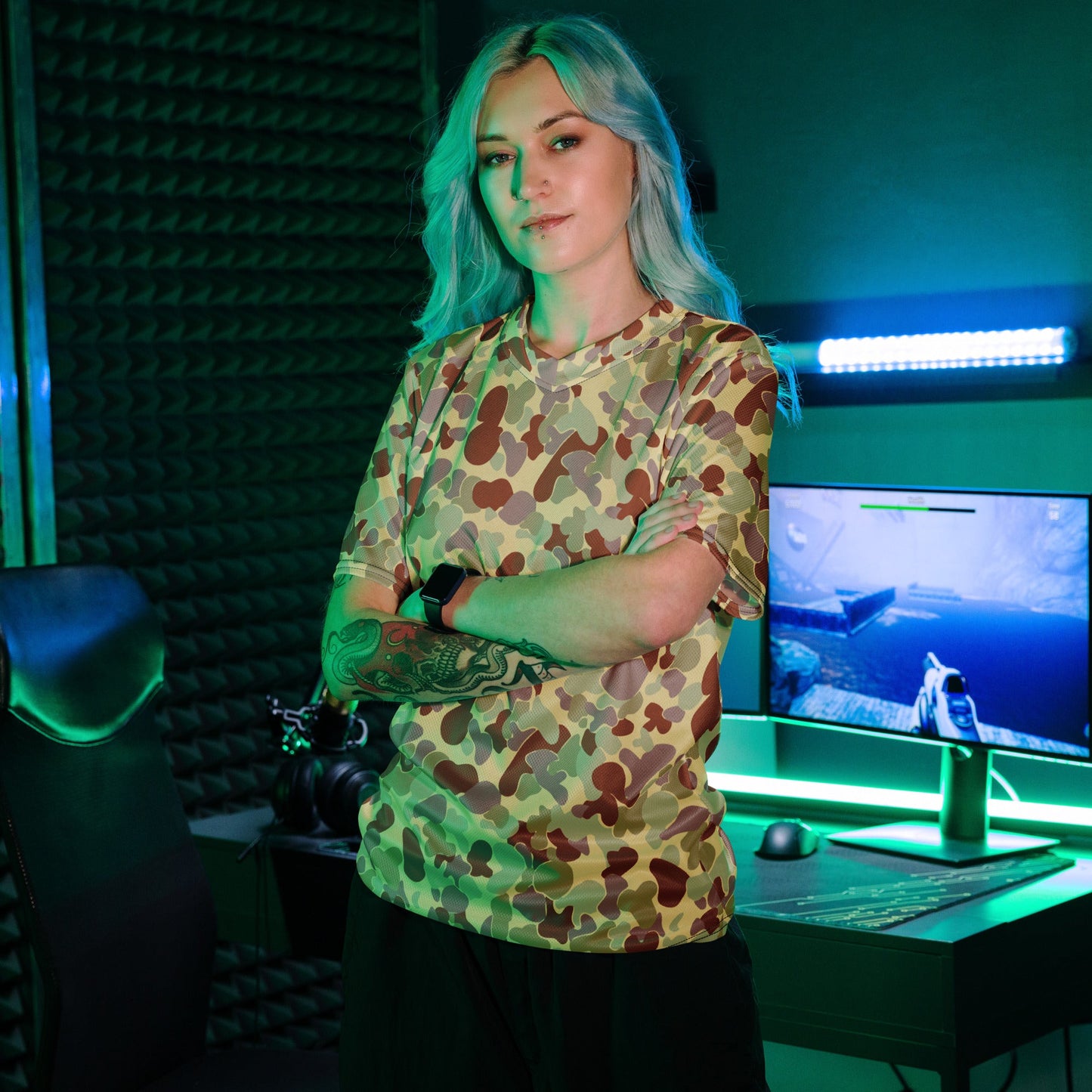 Australian AUSCAM Disruptive Pattern Desert Uniform (DPDU) MK2 CAMO unisex sports jersey - Sports Jerseys