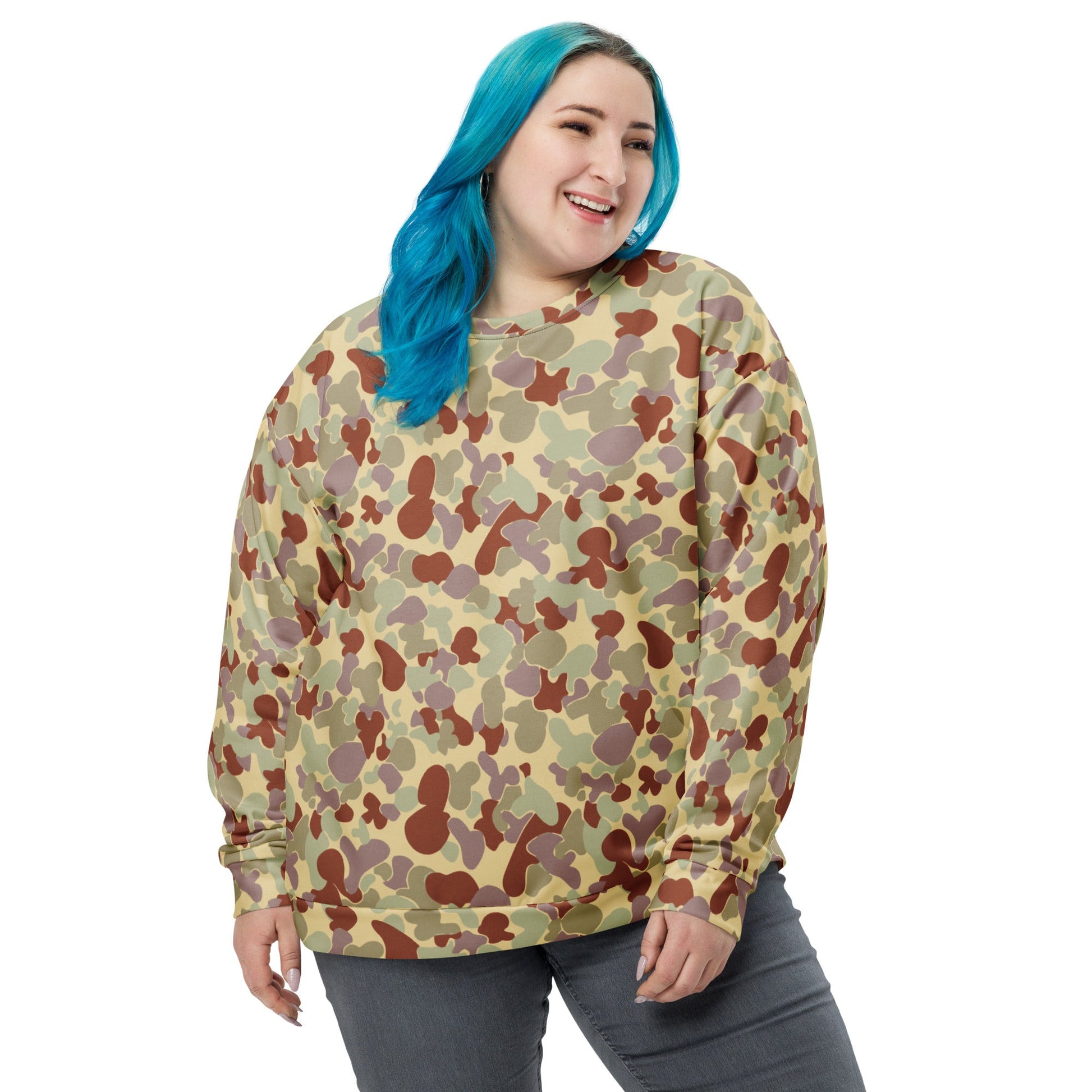 Australian AUSCAM Disruptive Pattern Desert Uniform (DPDU) MK2 CAMO Unisex Sweatshirt - Sweatshirts