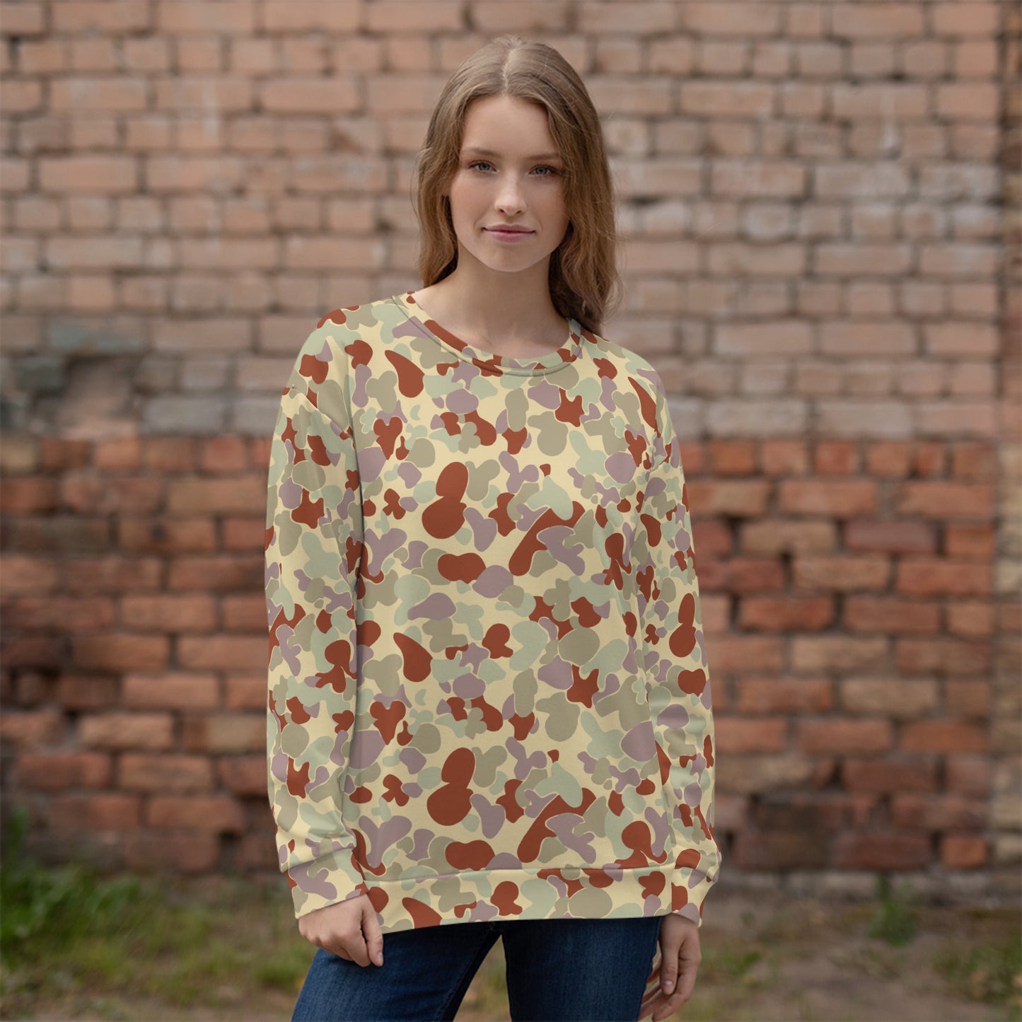 Australian AUSCAM Disruptive Pattern Desert Uniform (DPDU) MK2 CAMO Unisex Sweatshirt - Sweatshirts