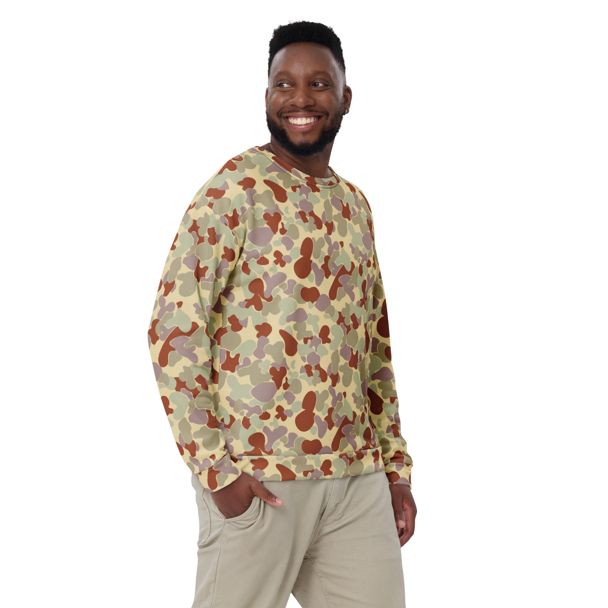 Australian AUSCAM Disruptive Pattern Desert Uniform (DPDU) MK2 CAMO Unisex Sweatshirt - Sweatshirts