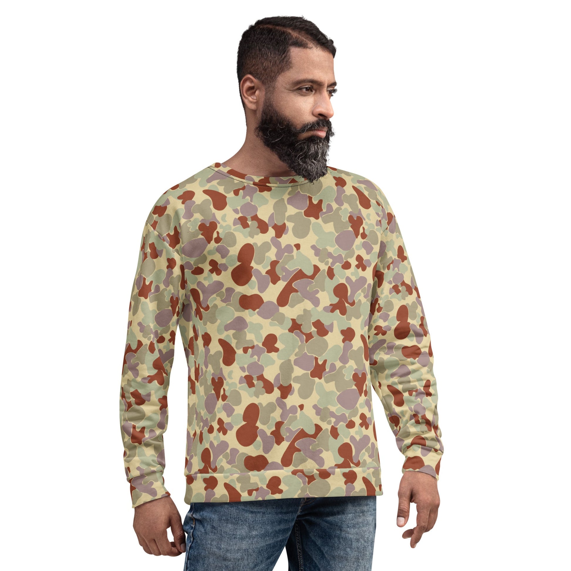 Australian AUSCAM Disruptive Pattern Desert Uniform (DPDU) MK2 CAMO Unisex Sweatshirt - Sweatshirts