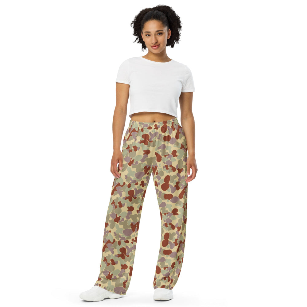 Australian AUSCAM Disruptive Pattern Desert Uniform (DPDU) MK2 CAMO unisex wide-leg pants - Unisex Wide-Leg Pants