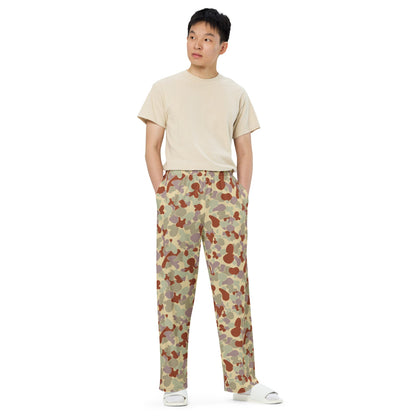 Australian AUSCAM Disruptive Pattern Desert Uniform (DPDU) MK2 CAMO unisex wide-leg pants - Unisex Wide-Leg Pants