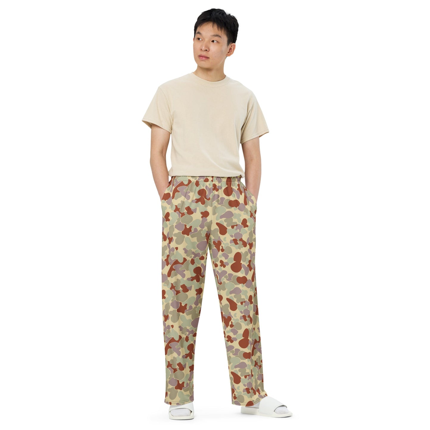 Australian AUSCAM Disruptive Pattern Desert Uniform (DPDU) MK2 CAMO unisex wide-leg pants - Wide-leg Pants