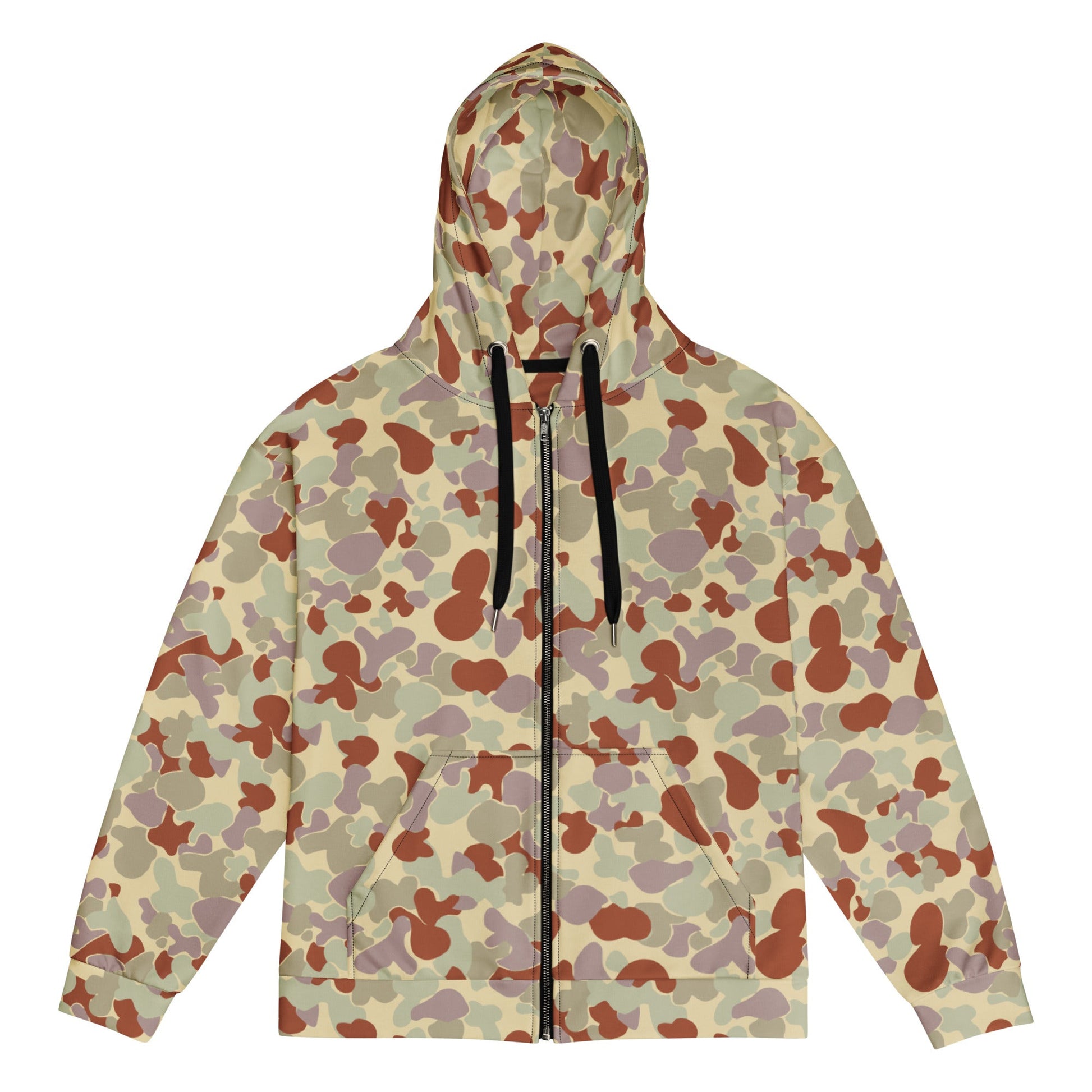 Australian AUSCAM Disruptive Pattern Desert Uniform (DPDU) MK2 CAMO Unisex zip hoodie - 2XS - Zip Hoodies