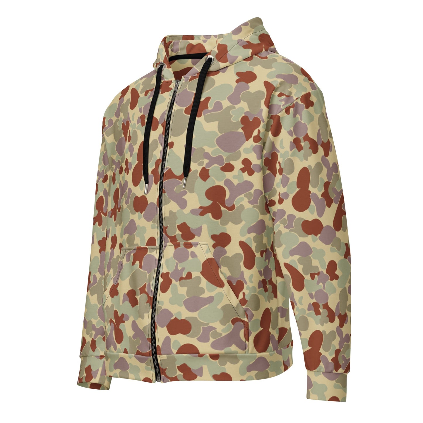 Australian AUSCAM Disruptive Pattern Desert Uniform (DPDU) MK2 CAMO Unisex zip hoodie - Zip Hoodies