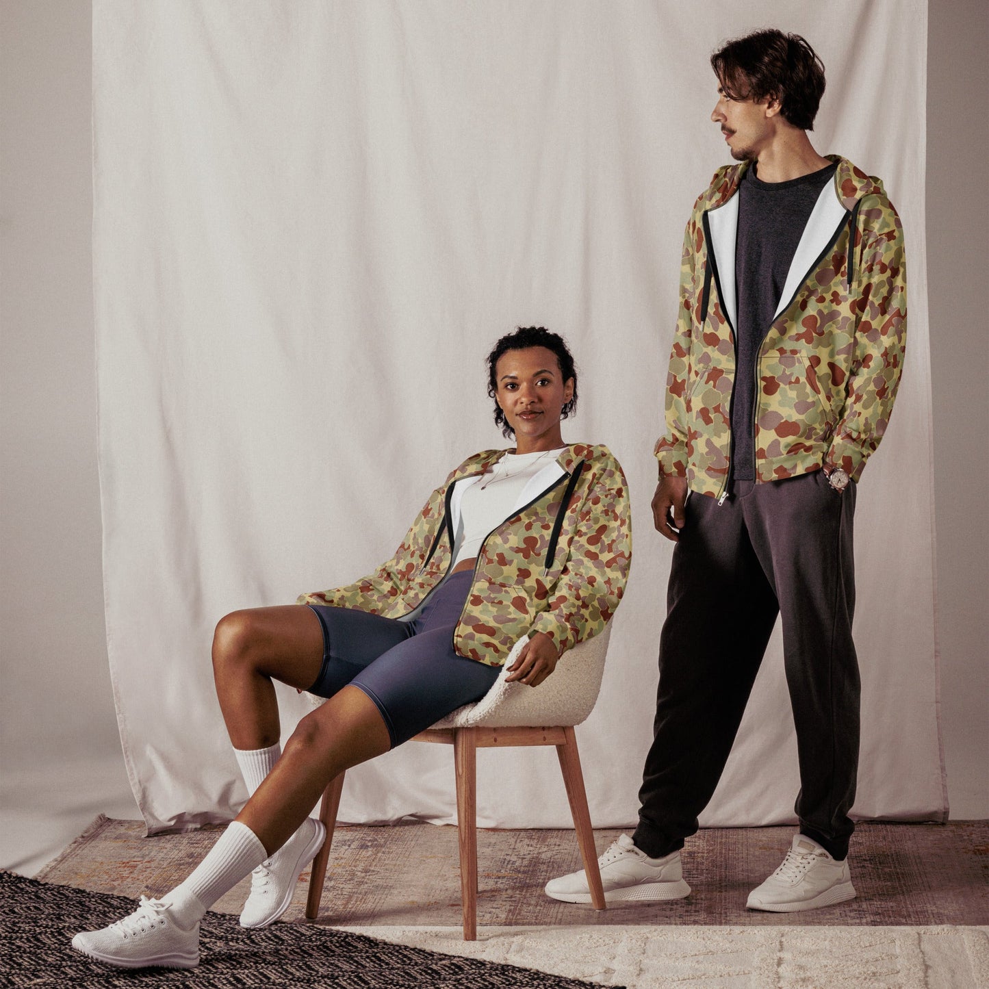 Australian AUSCAM Disruptive Pattern Desert Uniform (DPDU) MK2 CAMO Unisex zip hoodie - Zip Hoodies