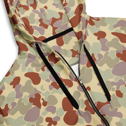 Australian AUSCAM Disruptive Pattern Desert Uniform (DPDU) MK2 CAMO Unisex zip hoodie - Zip Hoodies