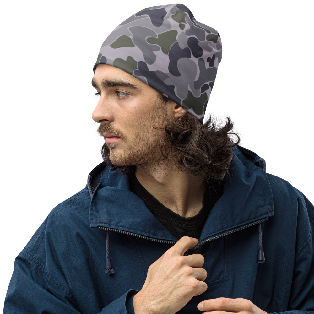 Australian AUSCAM Disruptive Pattern Navy Uniform (DPNU) CAMO Beanie - S