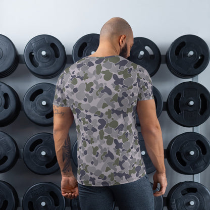 Australian AUSCAM Disruptive Pattern Navy Uniform (DPNU) CAMO Mens Athletic T-shirt - T-Shirts