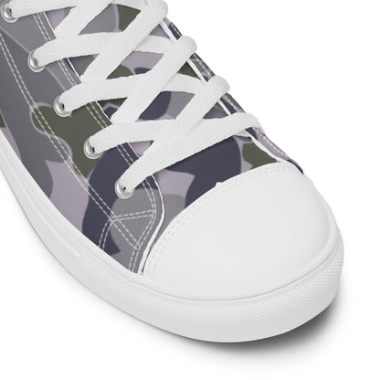 Australian AUSCAM Disruptive Pattern Navy Uniform (DPNU) CAMO Mens high top canvas shoes - High Top Canvas Shoes