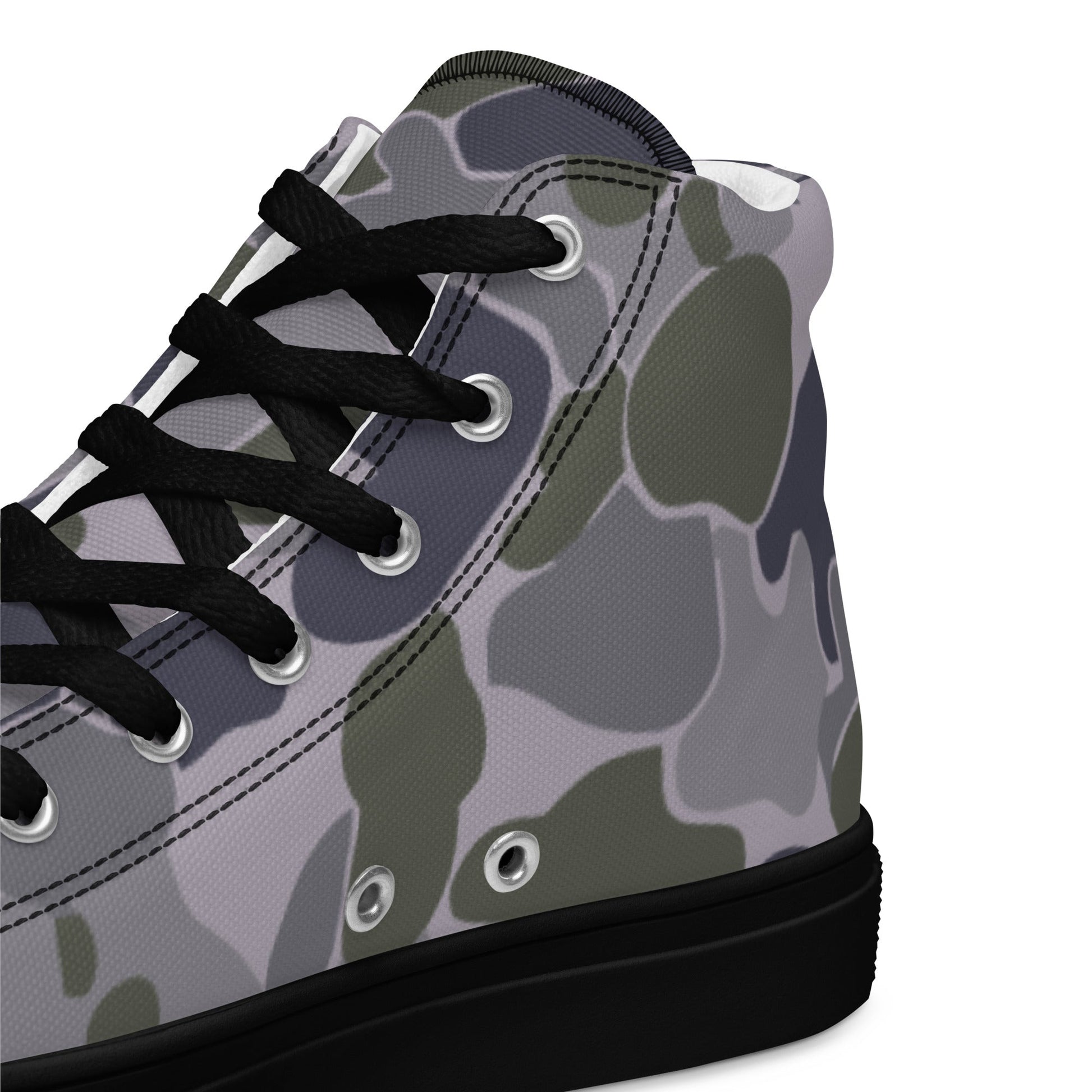 Australian AUSCAM Disruptive Pattern Navy Uniform (DPNU) CAMO Mens high top canvas shoes - High Top Canvas Shoes